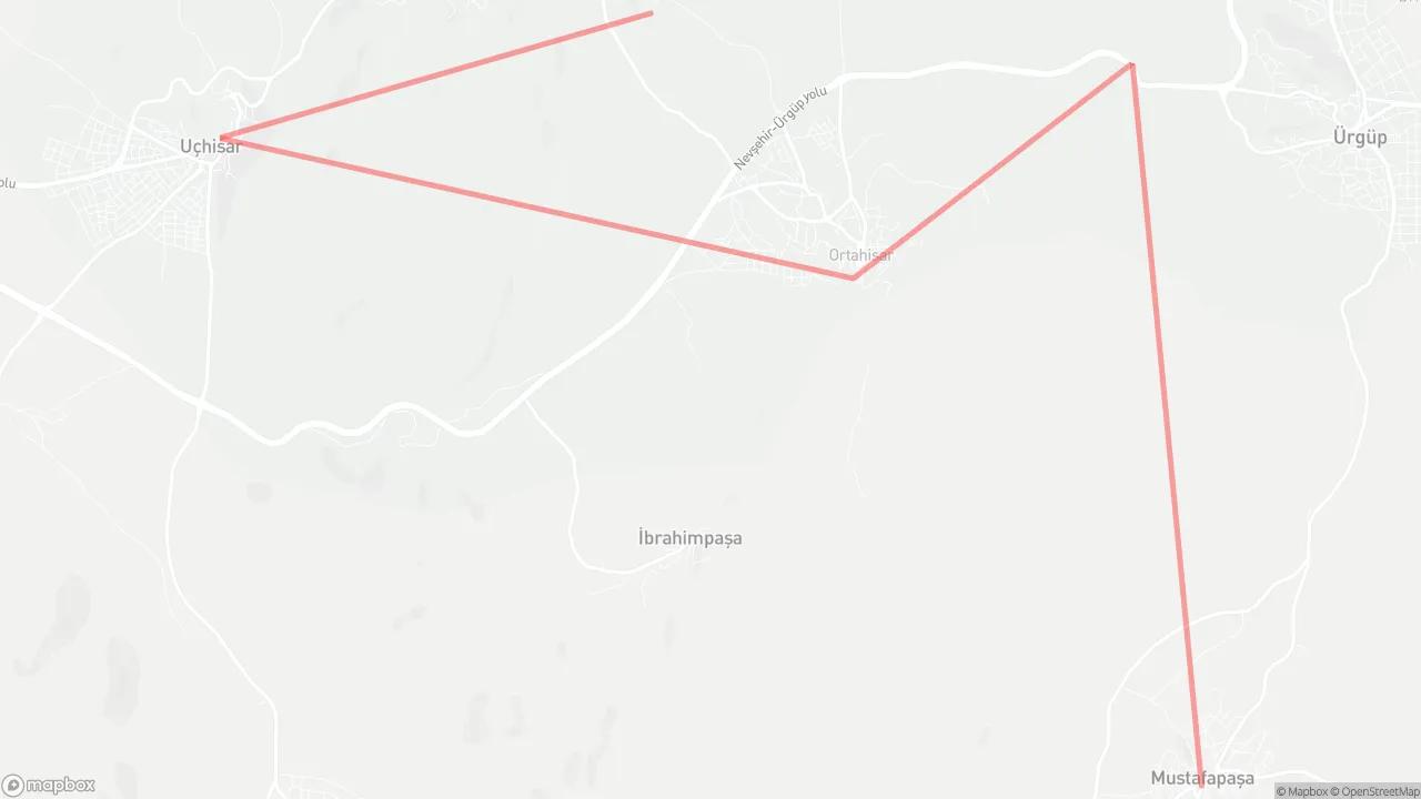 Walking a Week in Cappadocia Route Map