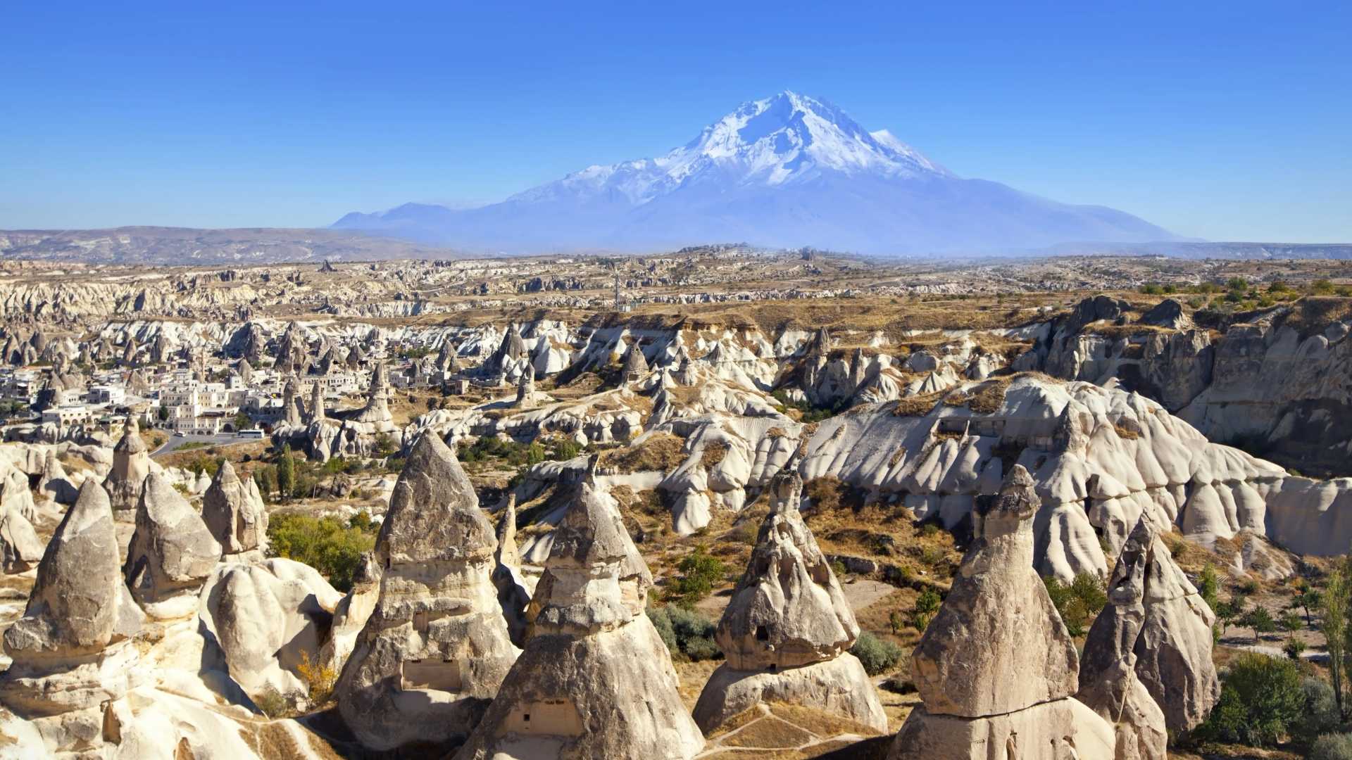 Mount Erciyes view from Goreme Town