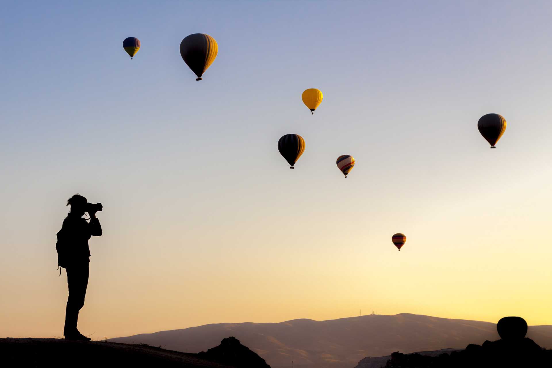 Hot Air Balloons over Cappadocia