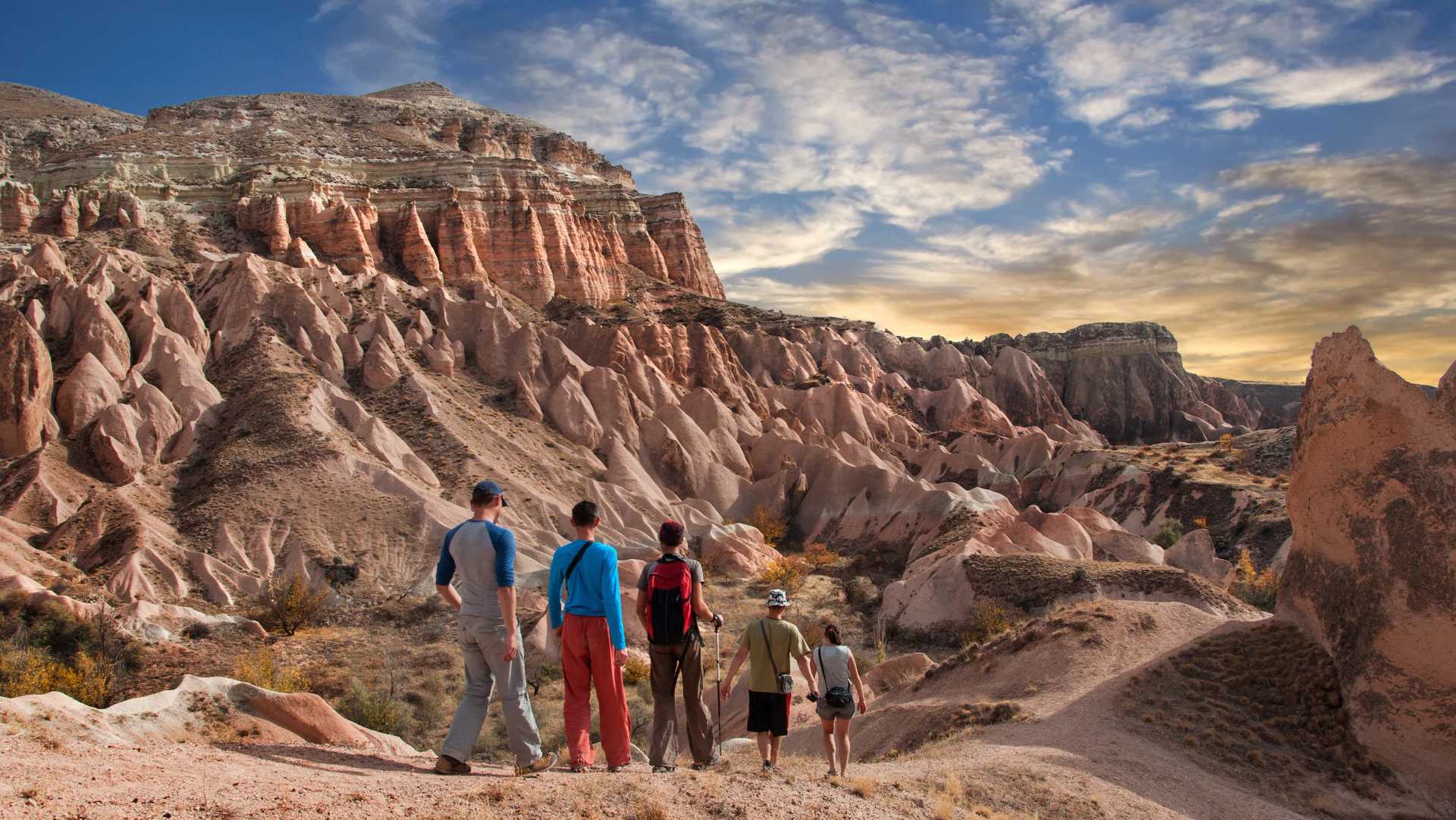 Hiking in Red Valley Cappadocia