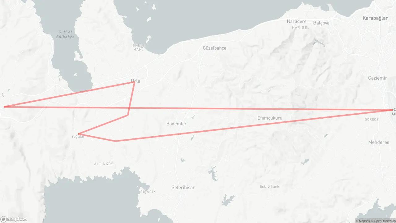 Urla Wine Route Route Map